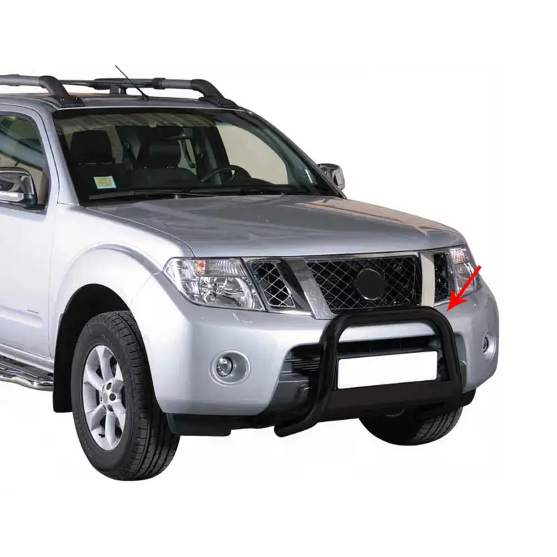 Neuheit Frontbügel Frontschutzbügel für Nissan Navara 2010-2014 ø63mm Stahl Schwarz
