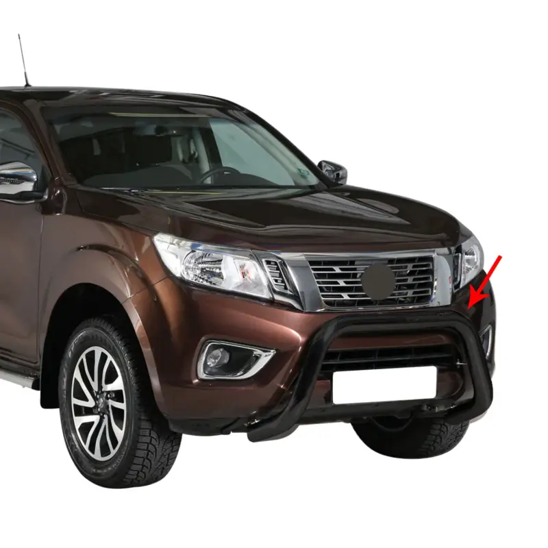 Ausverkauf Frontbügel Frontschutzbügel für Nissan NP300 Navara 2016-2021 ø76 Stahl Schwarz
