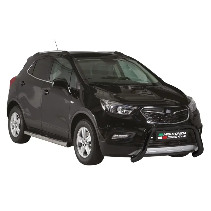Frontbügel Frontschutzbügel für Opel Mokka X 2016-2019 ø76mm Stahl Schwarz Highlight