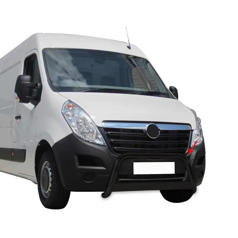 Heißes Angebot Frontbügel Frontschutzbügel für Opel Movano 2010-2021 ø63mm Stahl Schwarz Schutz