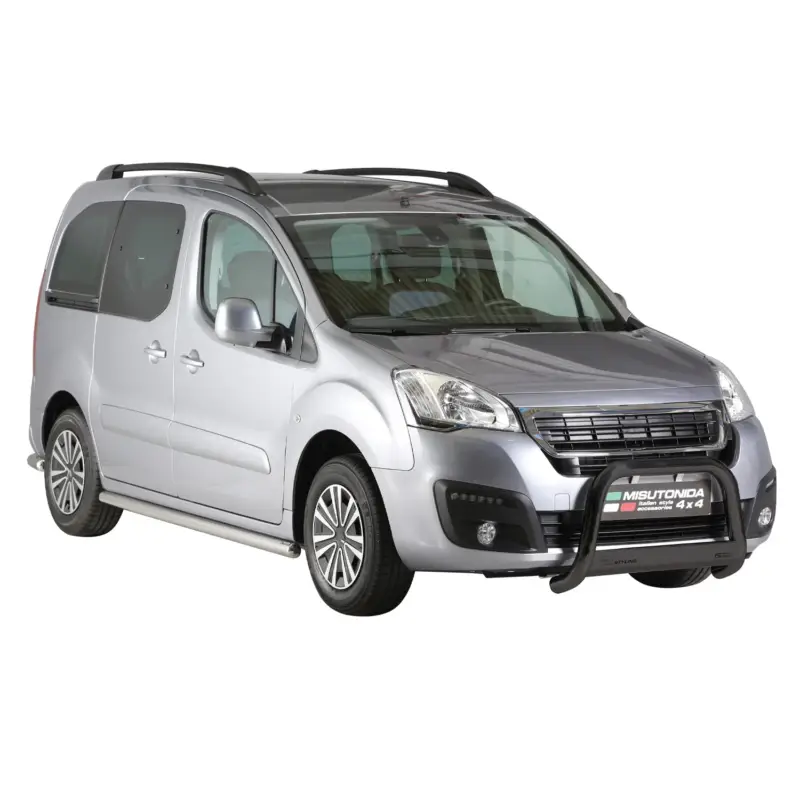 Preisreduziert Frontbügel Frontschutzbügel für Peugeot Partner 2018-2026 ø63mm Stahl Schwarz