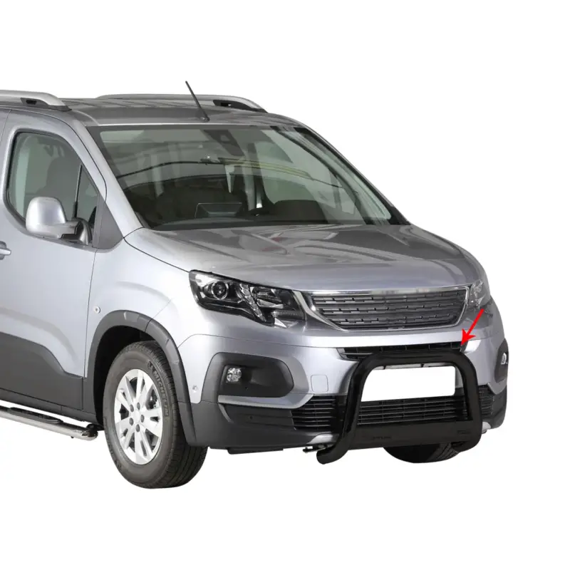 Markenware Frontbügel Frontschutzbügel für Peugeot Rifter 2018-2021 ø63mm Stahl Schwarz