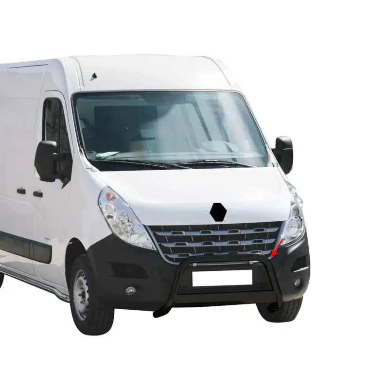 Frontbügel Frontschutzbügel für Renault Master 2010-2018 ø63mm Stahl Schwarz Begrenztes Angebot