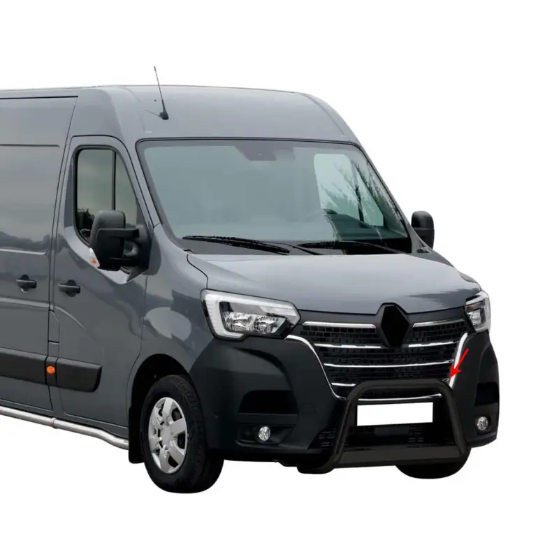 Frontbügel Frontschutzbügel für Renault Master 2019-2023 ø63mm Stahl Schwarz Abverkauf