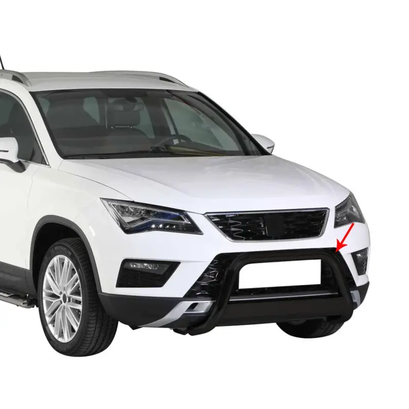 Aktuell Frontbügel Frontschutzbügel für Seat Ateca 2016-2020 ø63mm Stahl Schwarz Schutz