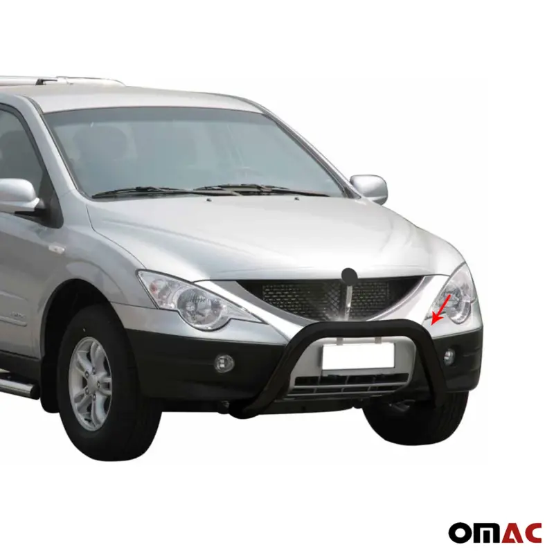Frontbügel Frontschutzbügel für Ssangyong Actyon Sports 2012-2018 ø76 Schwarz Expressversand