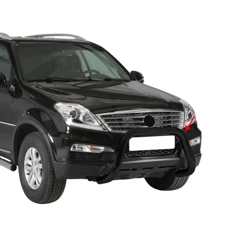 Versand Am Gleichen Tag Frontbügel Frontschutzbügel für Ssangyong Rexton W 2013-2017 ø76mm Stahl Schwarz