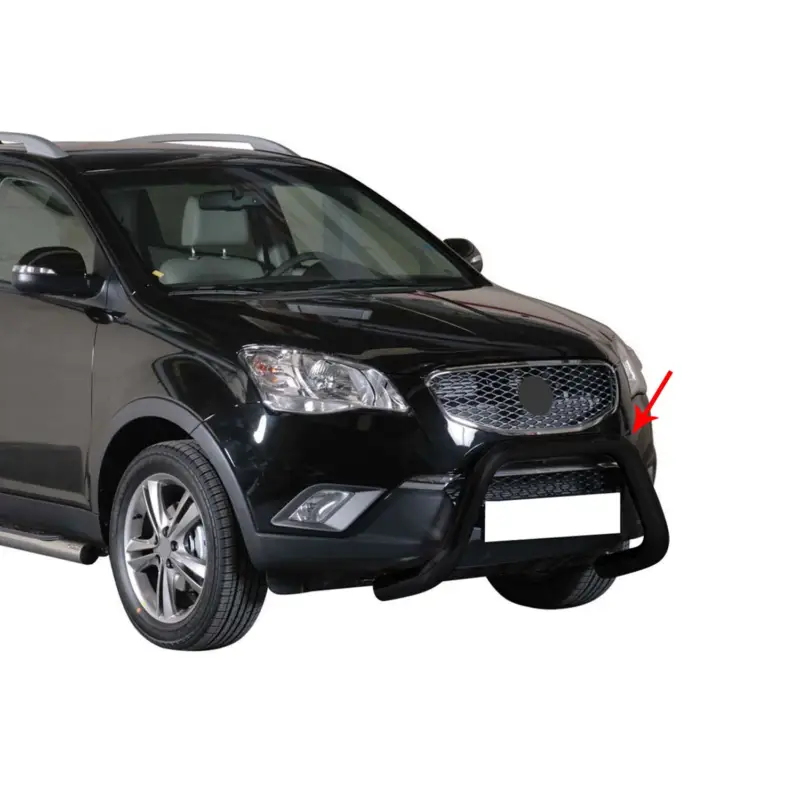 Mega-Angebot Frontbügel Frontschutzbügel für Ssangyong Korando 2011-2019 ø76mm Stahl Schwarz