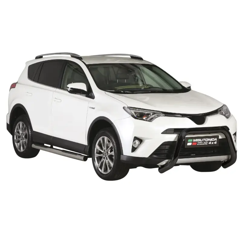 Saisonangebot Frontbügel Frontschutzbügel für Toyota RAV4 Hybrid One 2016-2018 ø76 Schwarz