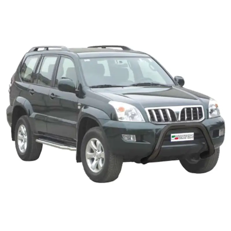 Sichere Zahlung Frontbügel Frontschutzbügel für Toyota Land Cruiser KDJ120 2003-2008 ø76 Schwarz