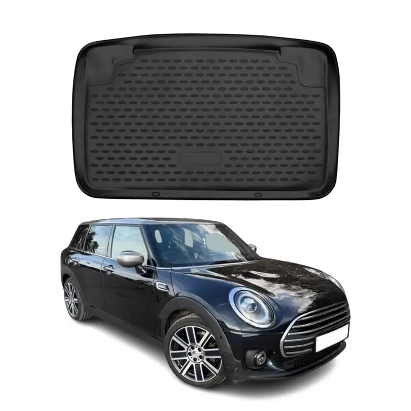 Sichere Zahlung Kofferraummatte Kofferraumwanne für Mini Clubman 2007-2014 Gummi TPE Schwarz