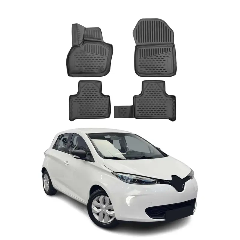 OMAC Gummimatten Fußmatten für Renault Zoe 2012-2021 TPE Automatten Schwarz 4x Aktuell