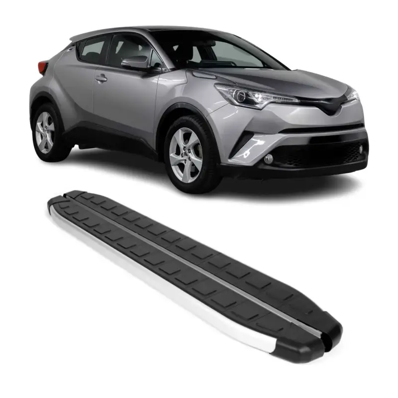 Trittbretter Seitenschweller Seitenbretter für Toyota C-HR Hybrid 2016-2023 Alu Preisknaller