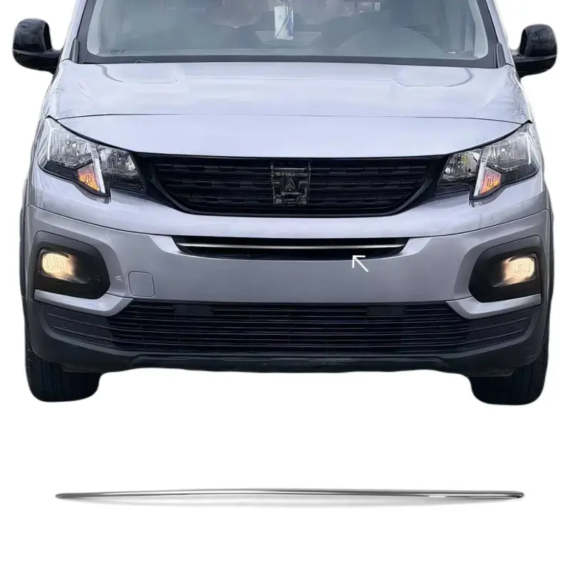 Nur Heute Kühlergrill Leisten Grillleisten für Peugeot Rifter 2018-2026 Edelstahl Chrom