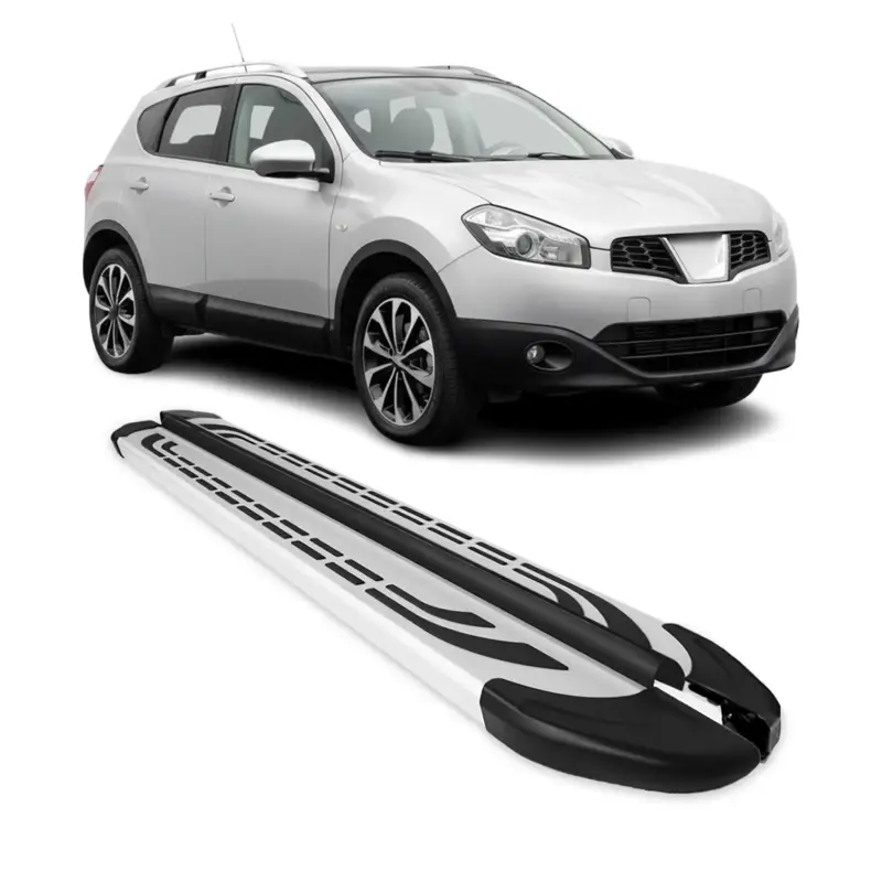 Markenprodukt Trittbretter Seitenschweller Seitenbretter für Nissan Qashqai J10 2006-2014 Alu