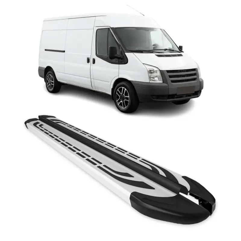 Ausverkauf Trittbretter Schweller Seitenbretter für Ford Transit 2006-2014 L3 Langer RS Alu