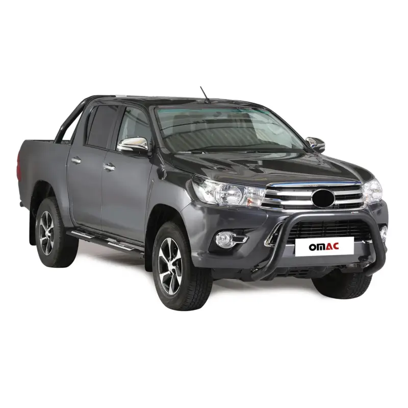 Sonderaktion Frontbügel Frontschutzbügel für Toyota Hilux VIII 2018-2020 ø76mm Stahl Schwarz