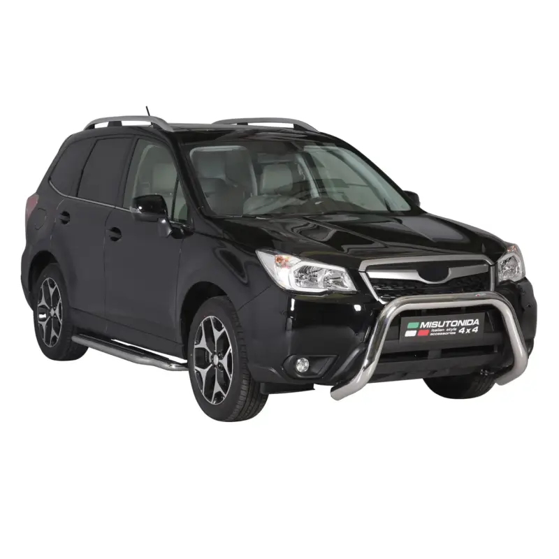 Frontbügel Frontschutzbügel für Subaru Forester IV 2013-2015 ø76mm Stahl Silber Top-Seller