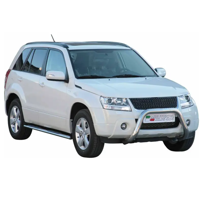 Preisreduziert Frontbügel Frontschutzbügel für Suzuki Grand Vitara 2009-2011 ø76mm Stahl Silber