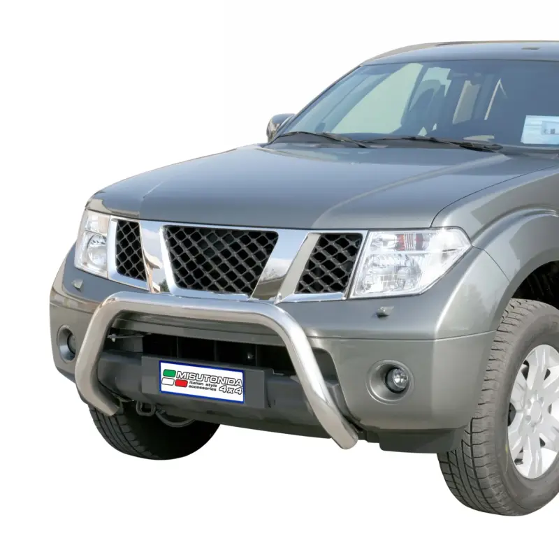 Top-Seller Frontbügel Frontschutzbügel für Nissan Pathfinder 2005-2011 ø76mm Stahl Silber