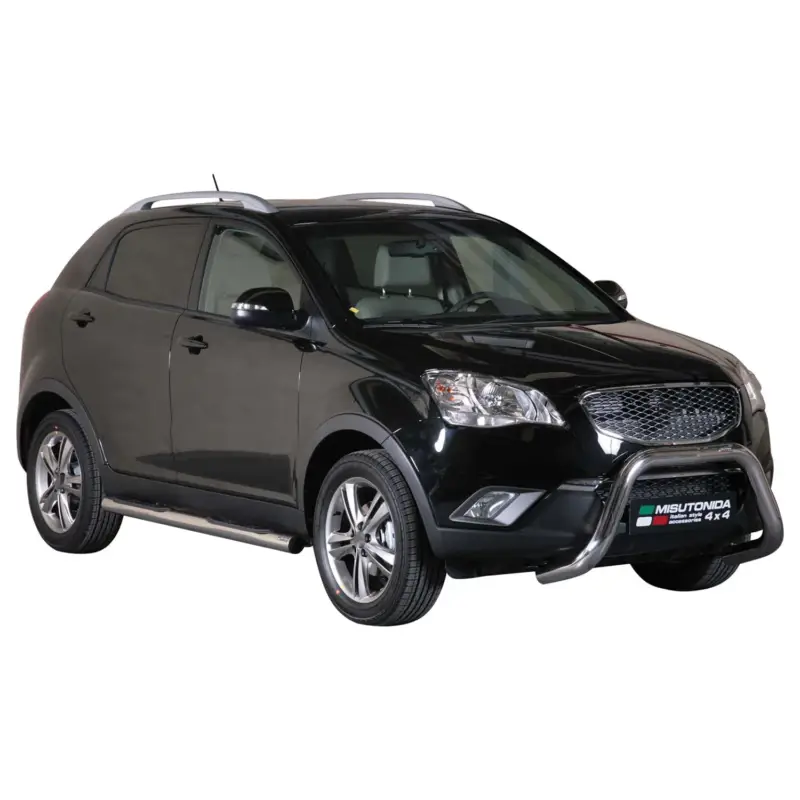 Frontbügel Frontschutzbügel für Ssangyong Korando 2011-2019 ø76mm Stahl Silber Kracherpreis