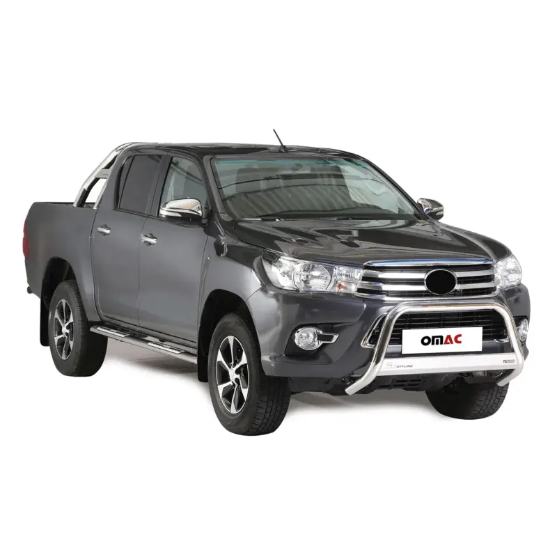 Frontbügel Frontschutzbügel für Toyota Hilux 2018-2020 ø63mm Stahl Silber Schutz Heißes Angebot