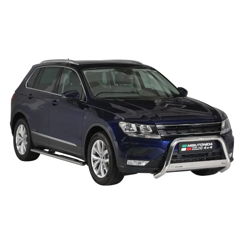Meistverkauft Frontbügel Frontschutzbügel für VW Tiguan Allspace 2016-2024 ø63mm Stahl Silber