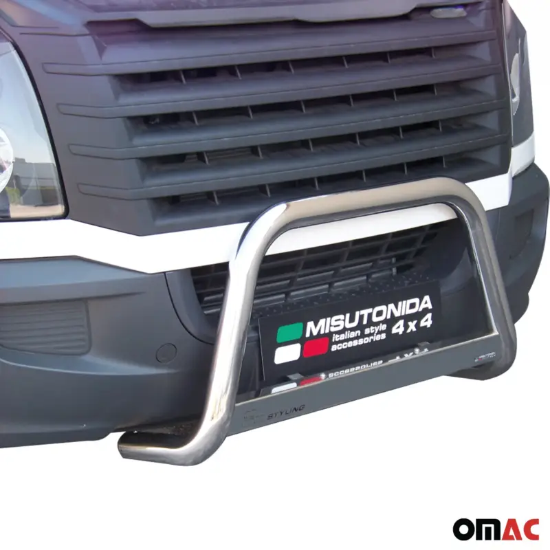 Frontbügel Frontschutzbügel für VW Crafter 2011-2016 ø63mm Stahl Silber Schutz Sonderangebot