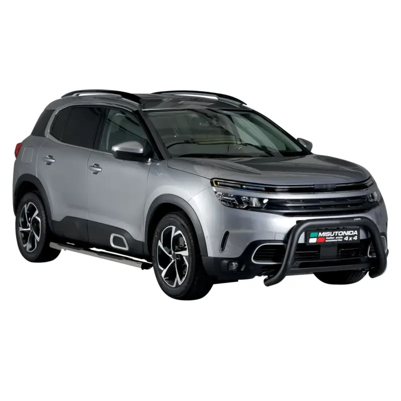 Frontbügel Frontschutzbügel für Citroen C5 Aircross 2018-2022 ø76 Stahl Schwarz Top-Seller