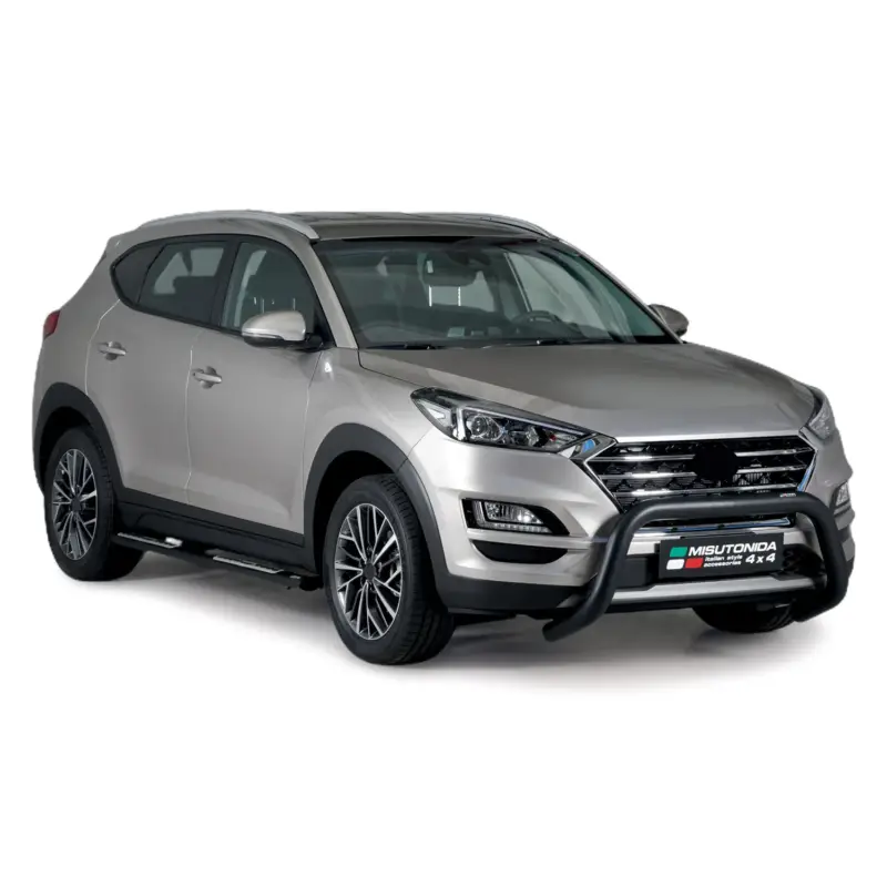 Ausverkauf Frontbügel Frontschutzbügel für Hyundai Tucson 2018-2021 ø76mm Stahl Schwarz