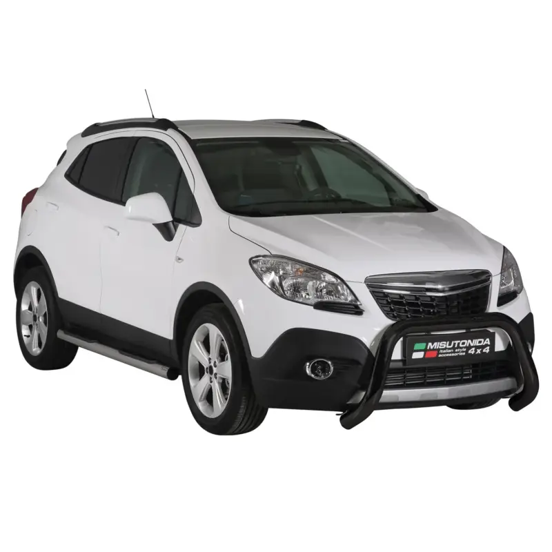 Ausverkauf Frontbügel Frontschutzbügel für Opel Mokka 2012-2016 ø76mm Stahl Schwarz Schutz