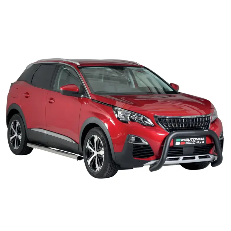 Frontbügel Frontschutzbügel für Peugeot 3008 2018-2021 ø76mm Stahl Schwarz Top-Seller