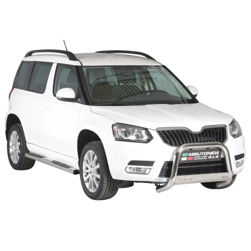 Finale Aktion Frontbügel Frontschutzbügel für Skoda Yeti 2014-2017 ø63mm Stahl Silber Schutz