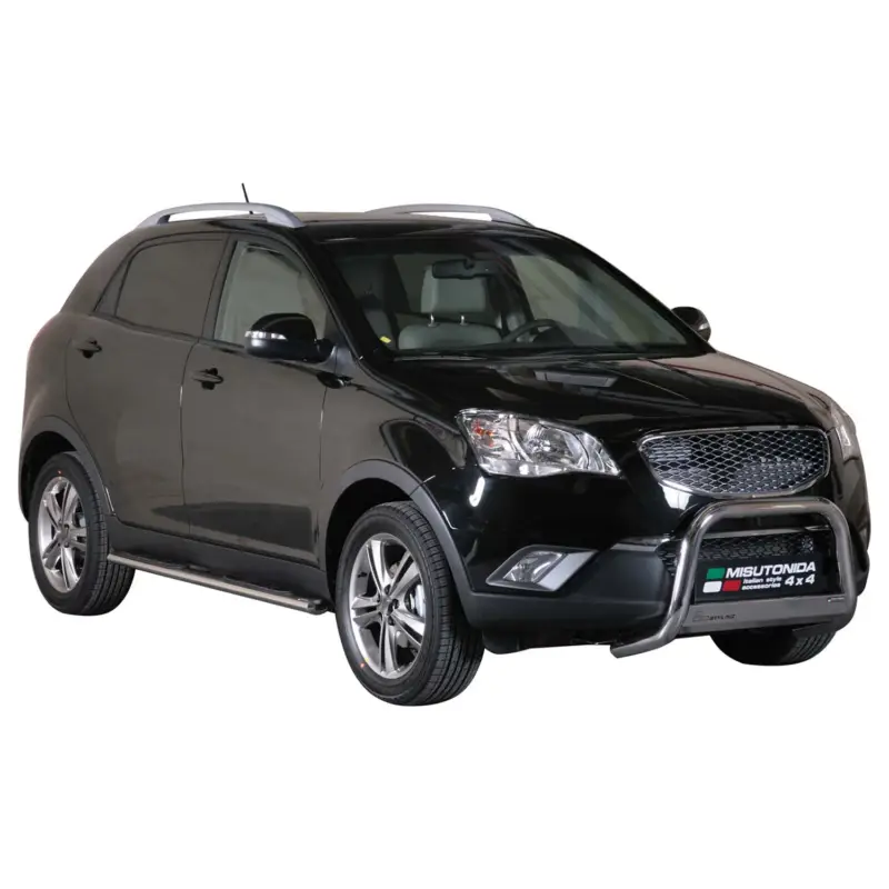 Sale Frontbügel Frontschutzbügel für Ssangyong Korando 2011-2019 ø63mm Stahl Silber