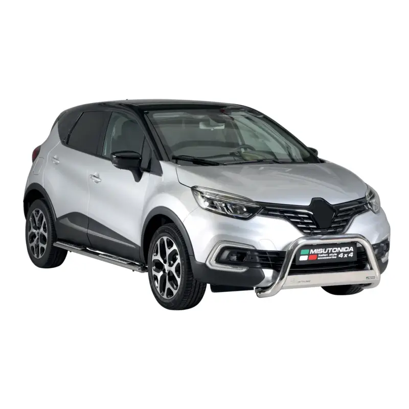 Ausverkauf Frontbügel Frontschutzbügel für Renault Captur 2017-2019 ø63mm Stahl Silber
