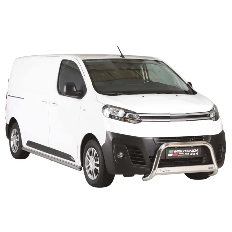 Preisreduziert Frontbügel Frontschutzbügel für Citroen Jumpy 2016-2026 ø63mm Stahl Silber