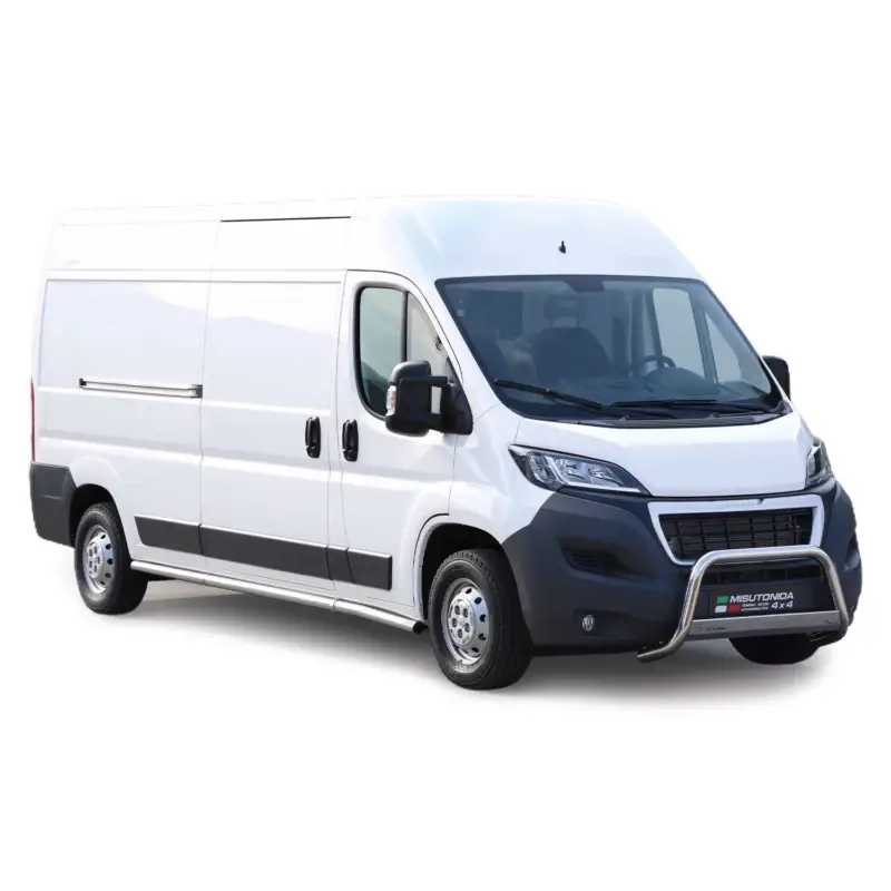 Frontbügel Frontschutzbügel für Peugeot Boxer 2014-2023 ø63mm Stahl Silber Top-Angebot