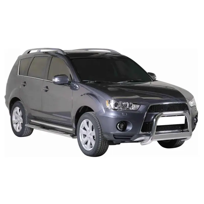 Frontbügel Frontschutzbügel für Mitsubishi Outlander 2010-2012 ø63 Stahl Silber Highlight