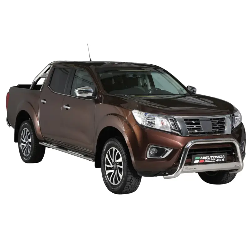 Frontbügel Frontschutzbügel für Nissan NP300 Navara 2016-2021 ø63mm Stahl Silber Preiswert