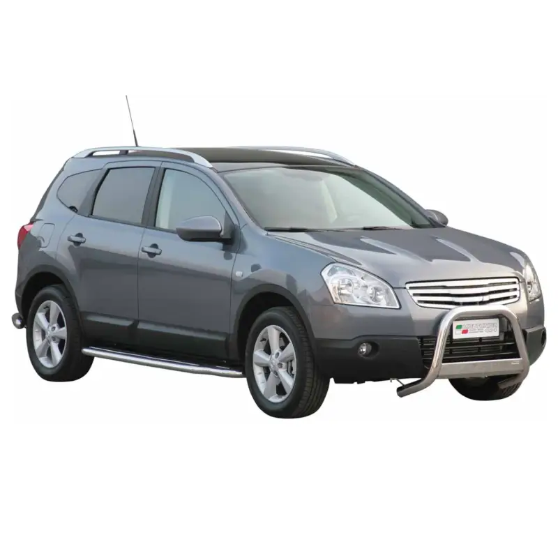 Frontbügel Frontschutzbügel für Nissan Qashqai +2 2008-2013 ø63mm Stahl Silber Sichere Zahlung