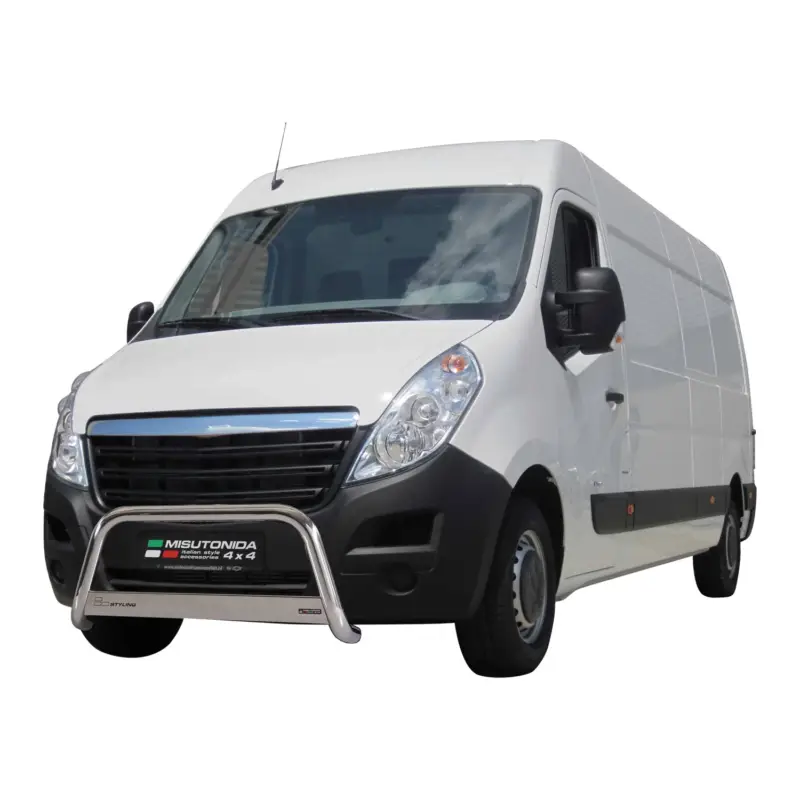 Frontbügel Frontschutzbügel für Opel Movano 2010-2021 ø63mm Stahl Silber Schutz Online Kaufen