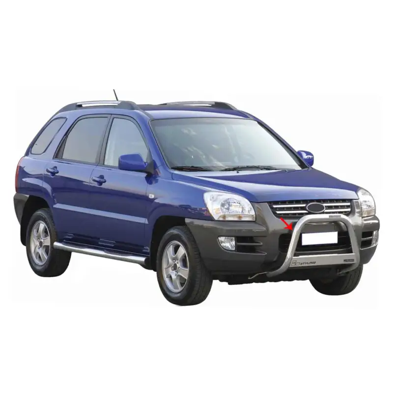 Frontbügel Frontschutzbügel für Kia Sportage 2004-2008 ø63mm Stahl Silber Schutz Abverkauf