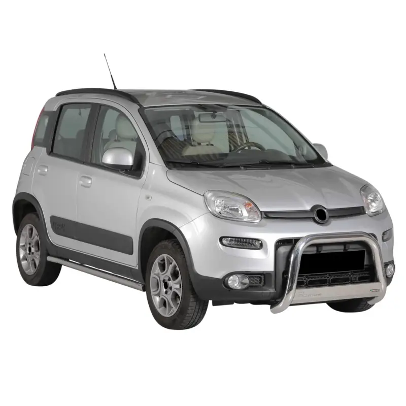 Saisonangebot Frontbügel Frontschutzbügel für Fiat Panda 4 2012-2022 ø63mm Stahl Silber Schutz