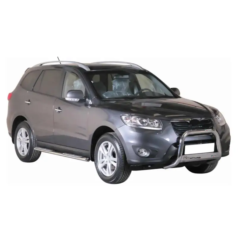 Frontbügel Frontschutzbügel für Hyundai Santa Fe 2009-2012 ø63mm Stahl Silber Sofort Bestellen