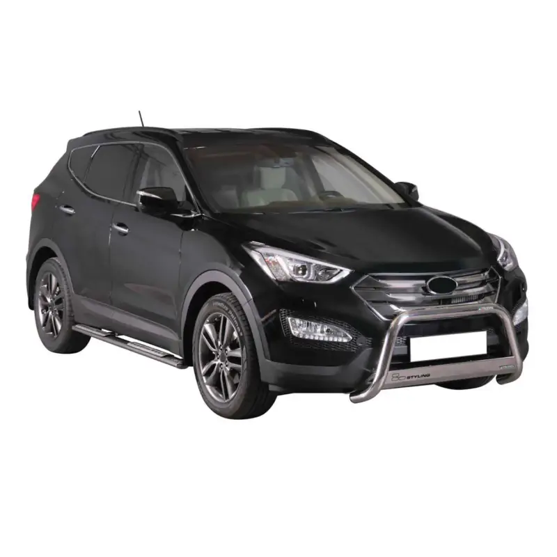 Garantierte Lieferung Frontbügel Frontschutzbügel für Hyundai Santa Fe 2012-2015 ø63mm Stahl Silber