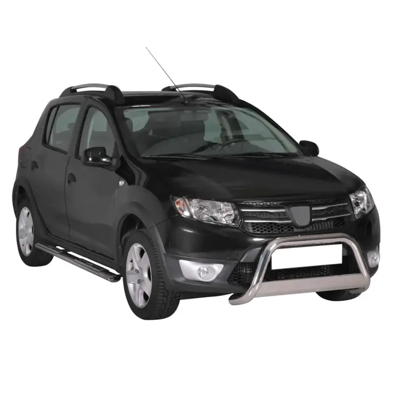 Top-Angebot Frontbügel Frontschutzbügel für Sandero Stepway 2012-2016 ø63mm Stahl Silber