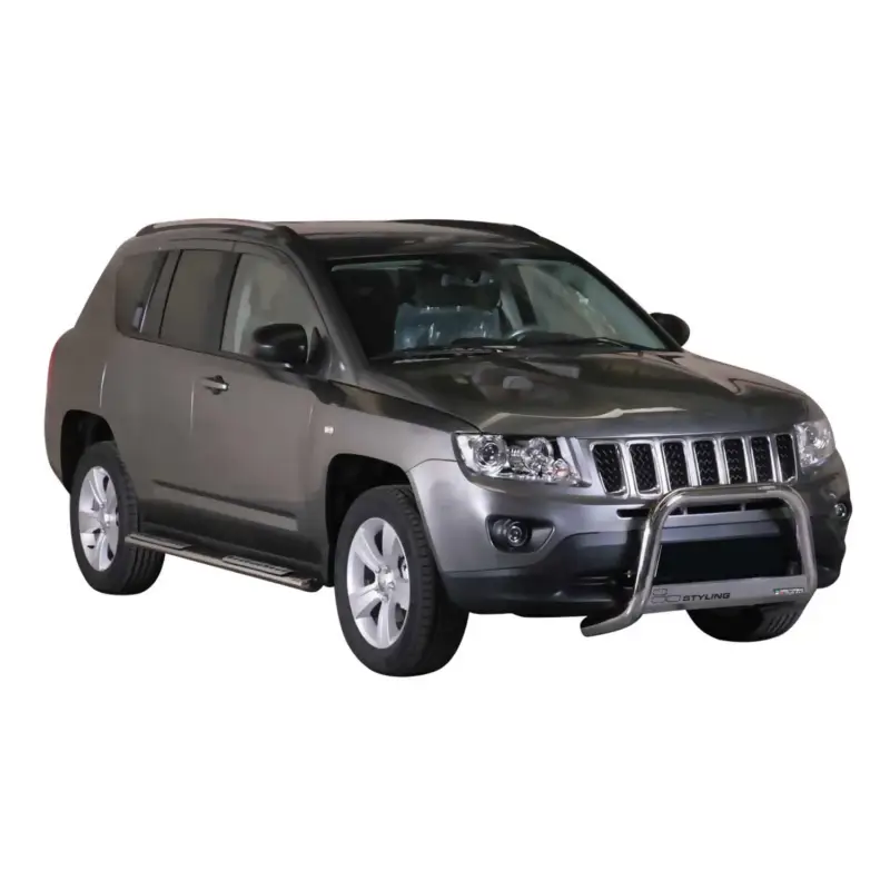 Aktuell Frontbügel Frontschutzbügel für Jeep Compass 2011-2016 ø63mm Stahl Silber Schutz