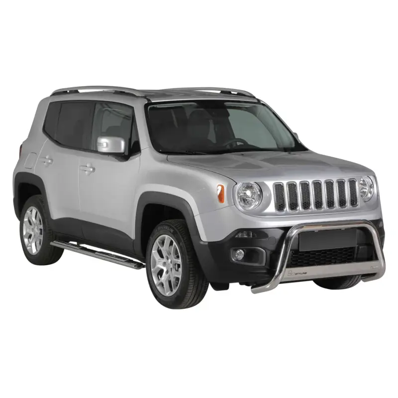 Finale Aktion Frontbügel Frontschutzbügel für Jeep Renegade 2014-2017 ø63mm Stahl Silber