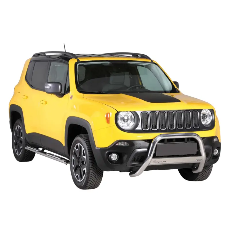 Frontbügel Frontschutzbügel für Jeep Renegade 2014-2024 ø63mm Stahl Silber Versand Am Gleichen Tag