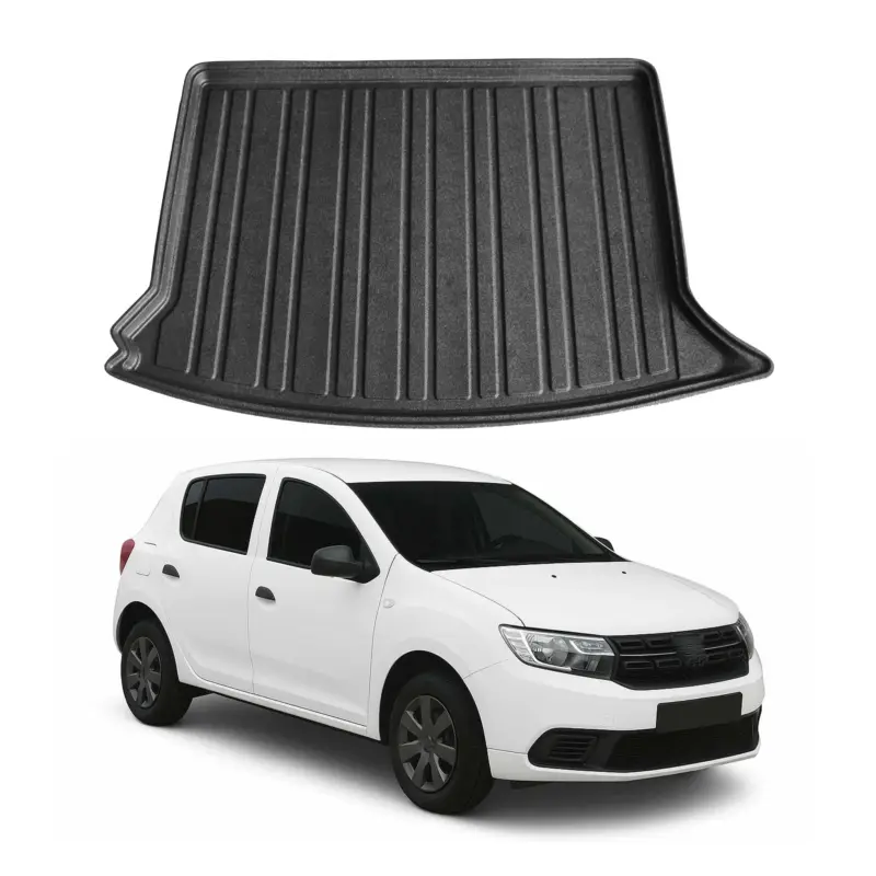 Kofferraumwanne Laderaumwanne für Dacia Sandero 2012-2020 Gummi TPE Schwarz Sonderangebot